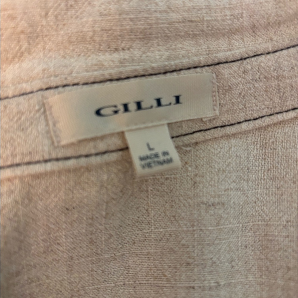 Gilli Casual Tan Button-Up Shirt - Picture 5 of 8
